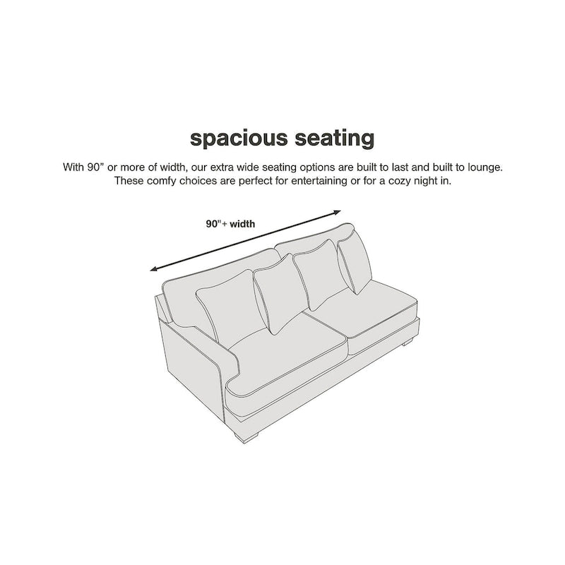 2-Piece Upholstery Package - 96 W x 41 D x 35 H