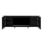 Modern 68.1 Fireplace TV Stand with 2 Large Cabinets for TVs up to 78