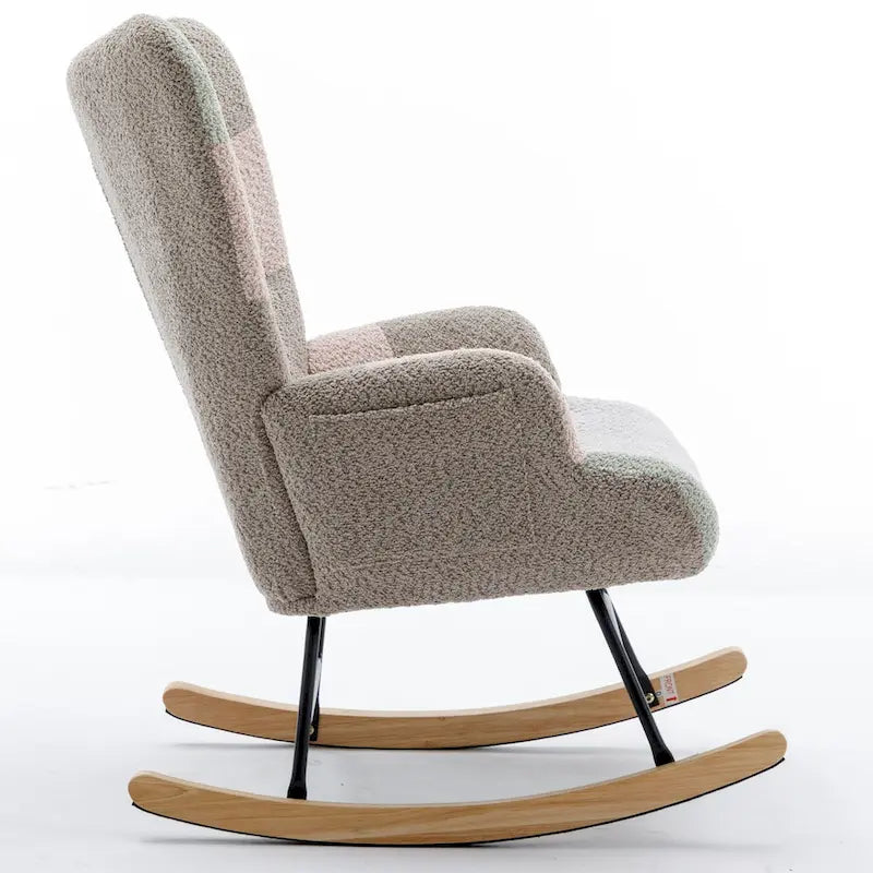 Multicolor Teddy 33.4 Rocking Chair with Glider