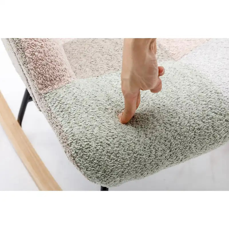 Multicolor Teddy 33.4 Rocking Chair with Glider