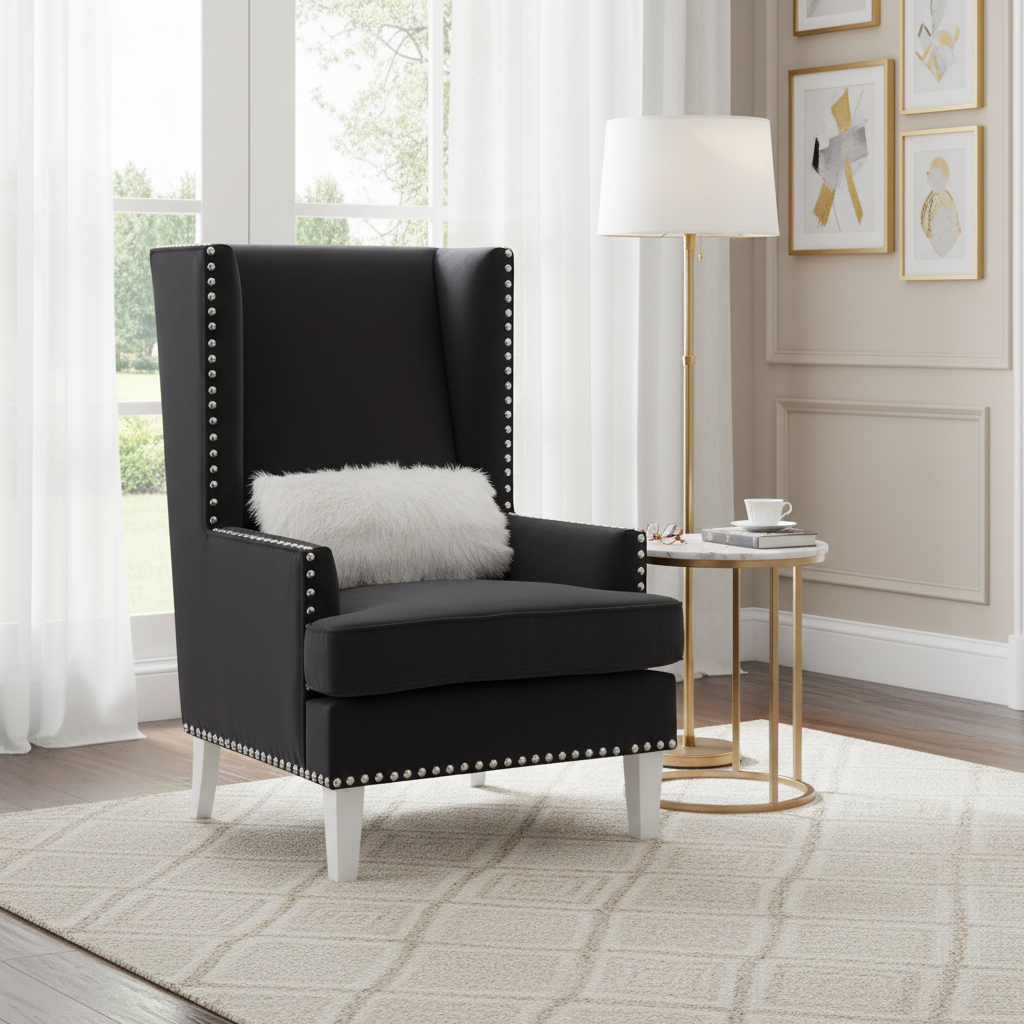Velvet Accent Chair