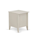 King Bedroom Set with 1 Bed and a Wire Brushed Butter Cream End Table - Mist Beige Linen Fabric Bed(Pieces Option)