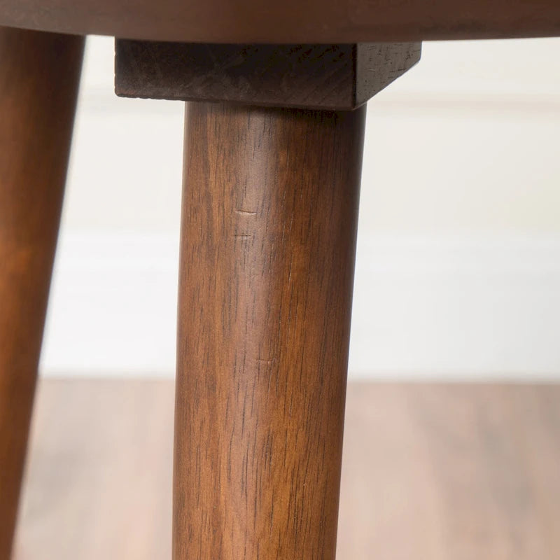 Mid-Century Wood End Table - 20 L x 20 W x 22.75H