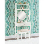 Leaning Vanity With Stool