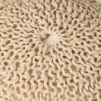 Indoor And Outdoor Knitted Round Pouf