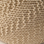 Indoor And Outdoor Knitted Round Pouf