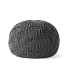 Indoor And Outdoor Knitted Round Pouf