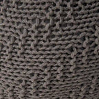 Indoor And Outdoor Knitted Round Pouf