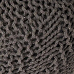 Indoor And Outdoor Knitted Round Pouf