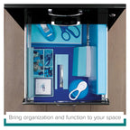 18 Deep 3 -drawer Organizer File Cabinet, Off-White