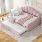 Full Size Upholstery Daybed Frame with Trundle