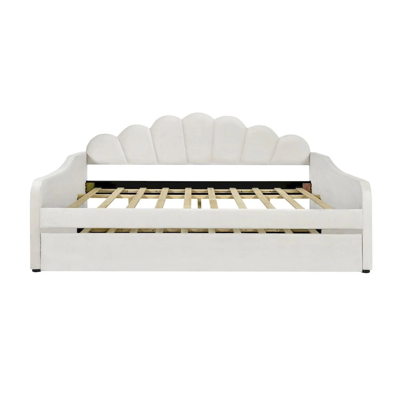 Full Size Upholstery Daybed Frame with Trundle