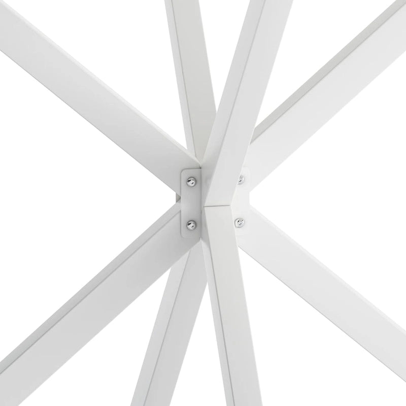 47.24 Modern Cross Leg Round Dining Table