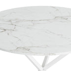 47.24 Modern Cross Leg Round Dining Table