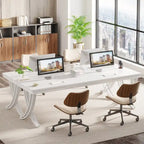 6.5FT Conference Table for 6-8 People , 78 inch Long Rectangular Seminar Table